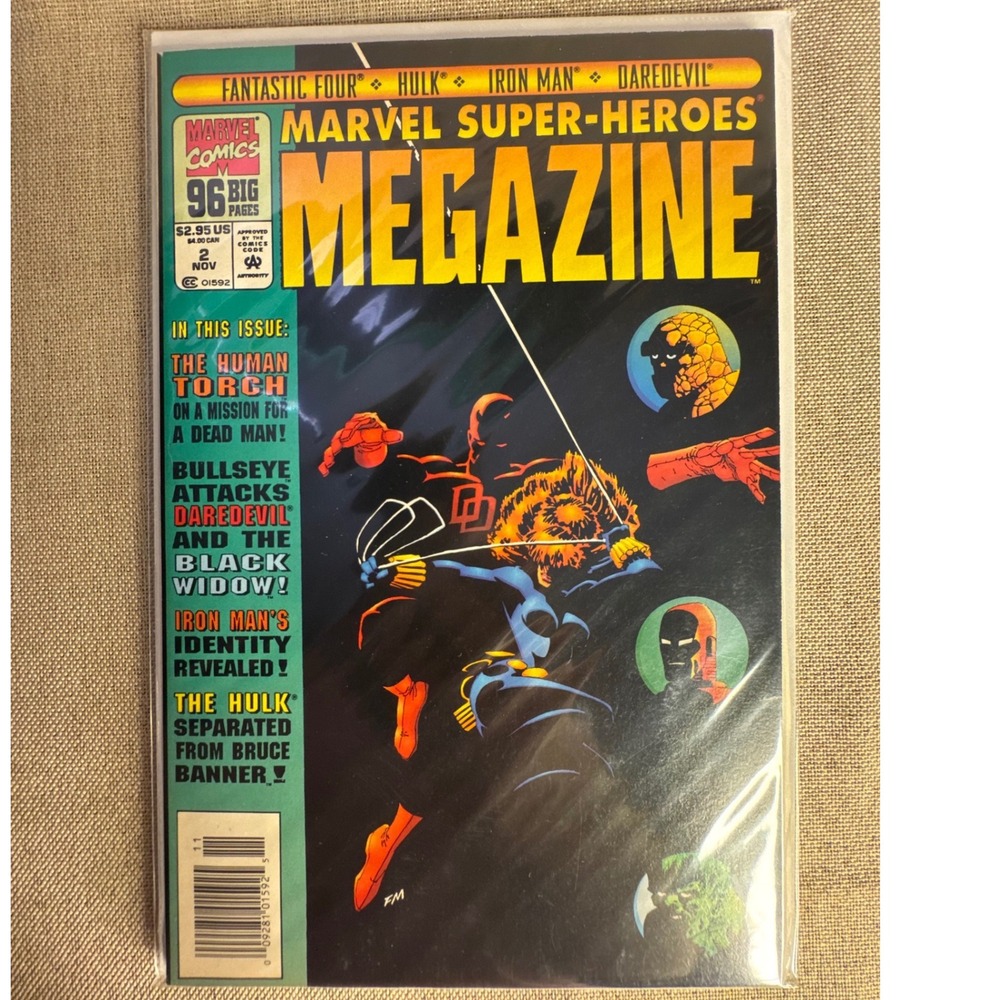 Marvel Super-Heroes Megazine 2 Nov 1994 Fantastic Four Hulk Iron Man Daredevil